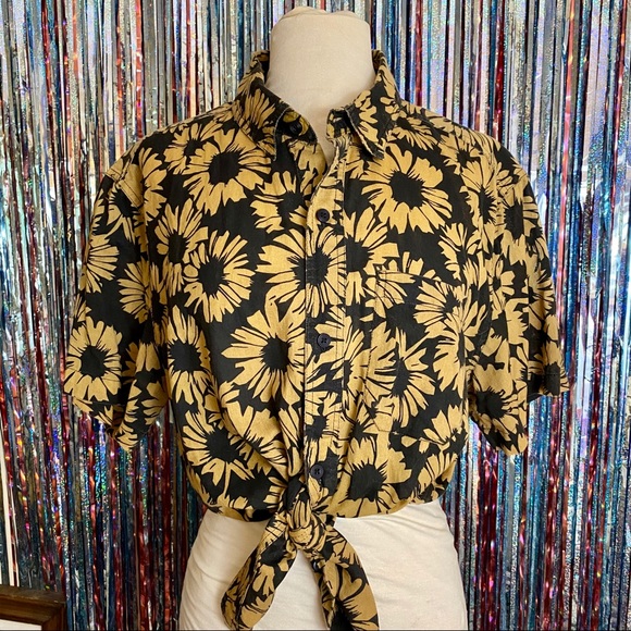 Koto Sunflower Buttondown Cotton Shirt 